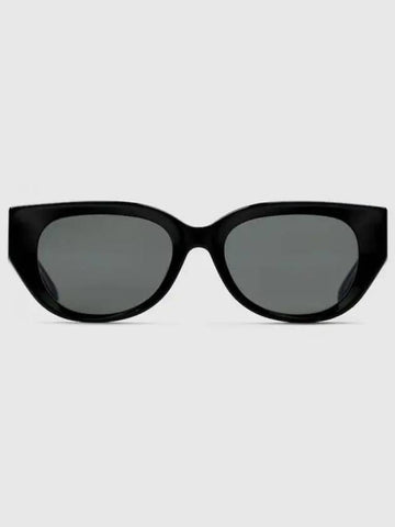 Cat eye shape frame sunglasses black acetate 778287J07401012 - GUCCI - BALAAN 1