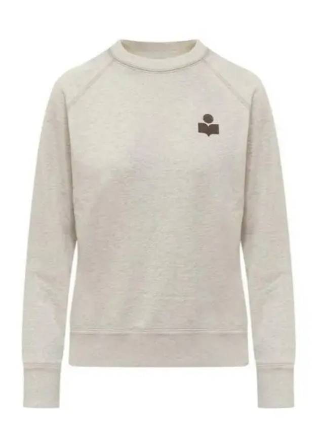 Mila Logo Cotton Sweatshirt Ecru Khaki - ISABEL MARANT - BALAAN 2