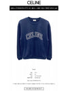 College Logo Sweatshirt Navy - CELINE - BALAAN 3