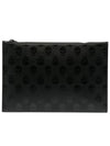 Biker Skull Clutch Bag Black - ALEXANDER MCQUEEN - BALAAN.