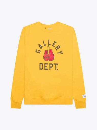 Logo Boxing Mercy Sweatshirt Yellow VBCS 2321 - GALLERY DEPT. - BALAAN 1