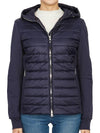 Women's Zipper Side Padded Hooded Jacket Navy - PARAJUMPERS - BALAAN 3