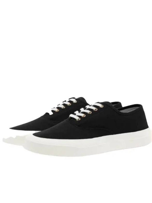 CANVAS LACED SNEAKER CU04706WW9000 BK Sneakers - MAISON KITSUNE - BALAAN 1