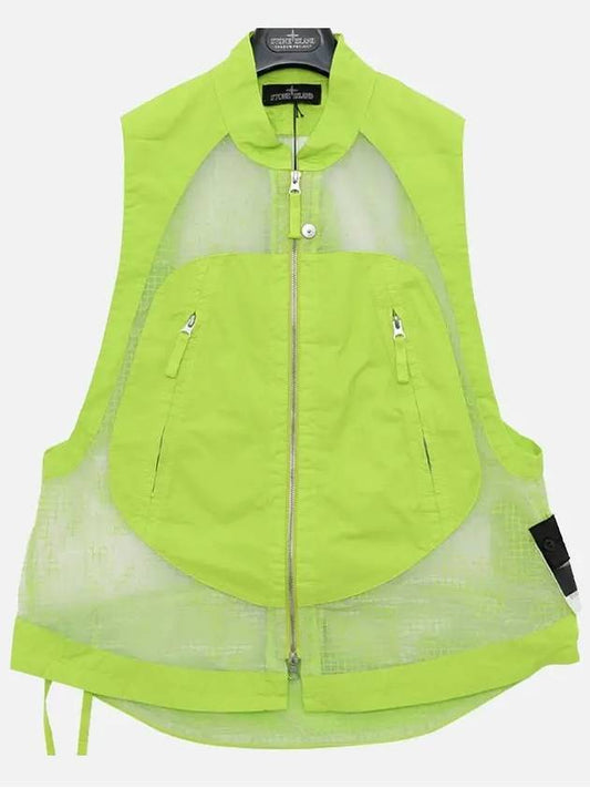 Shadow Project Distorted Ripstop Organza TC Vest Pistachio Green - STONE ISLAND - BALAAN 2