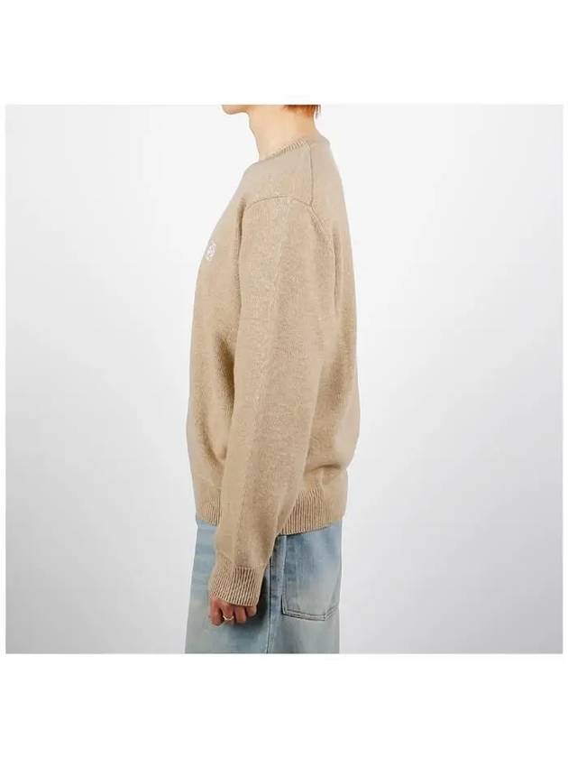 Anagram Wool Knit Top Beige Melange - LOEWE - BALAAN 4