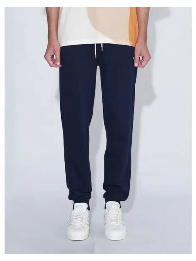 Men s Tri color Fox Patch Classic Jogger Pants Navy Domestic Product - MAISON KITSUNE - BALAAN 1