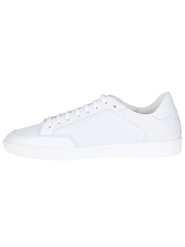 Court Classic Perforated Leather Low Top Sneakers White - SAINT LAURENT - BALAAN 4