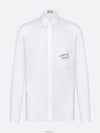 Handwritten 1947 Cotton Poplin Long Sleeve Shirt White - DIOR - BALAAN 5