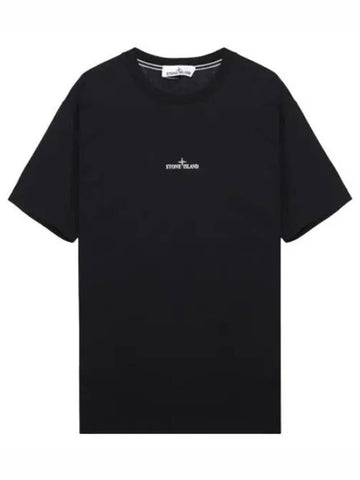 Micro Logo Print T Shirt Men s Short Sleeve Tee - STONE ISLAND - BALAAN 1