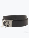 Buckle Leather Belt Black - SALVATORE FERRAGAMO - BALAAN 2