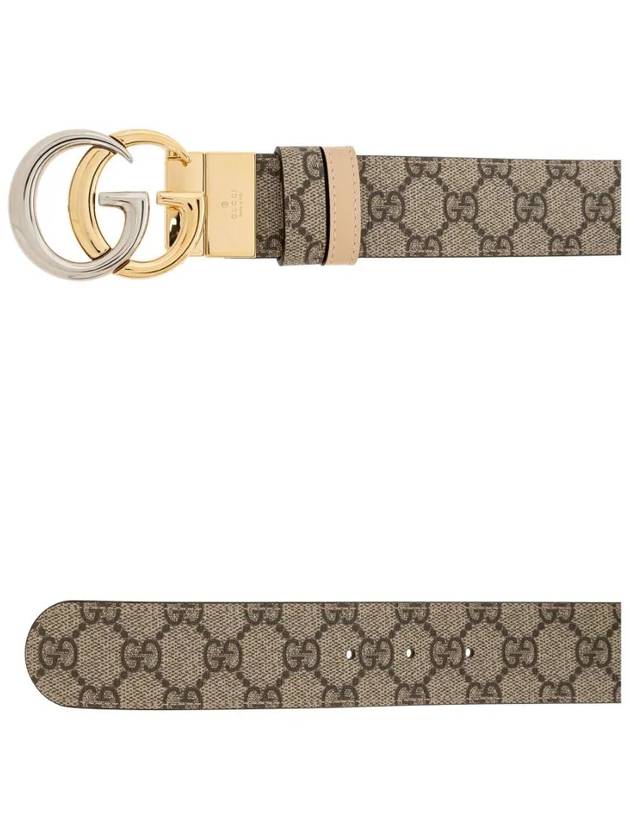 GG Marmont Reversible Leather Belt Beige - GUCCI - BALAAN 6