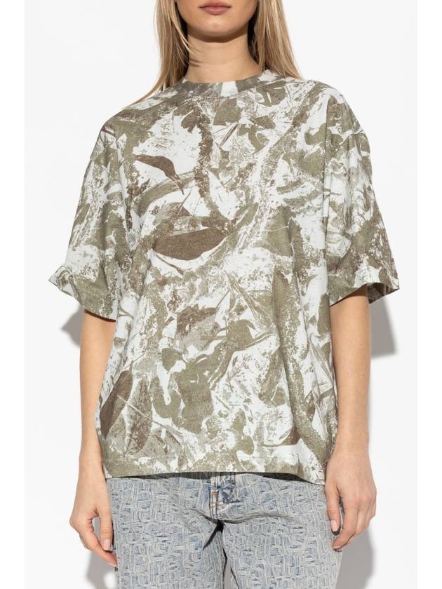 Acne Studios Patterned T-shirt, Women's, Green - ACNE STUDIOS - BALAAN 3