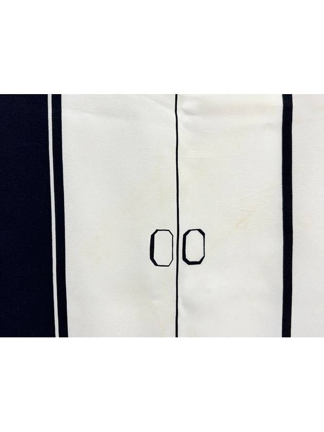 Logo Print White Black Scarf 4VCHF24679 - CHANEL - BALAAN 8