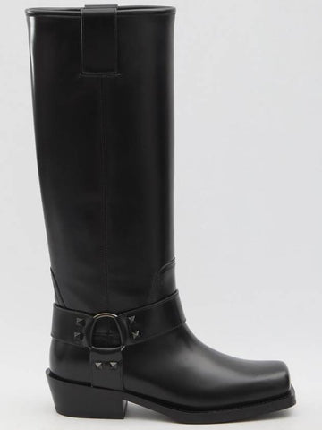 Rockstud Biker Boots - VALENTINO - BALAAN 1