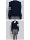 Men's Diagonal Classic Cashmere Cardigan Navy - THOM BROWNE - BALAAN 7