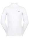 Men's Luke Quarter Zip Mid Layer Long Sleeve T-Shirt White - J.LINDEBERG - BALAAN 1