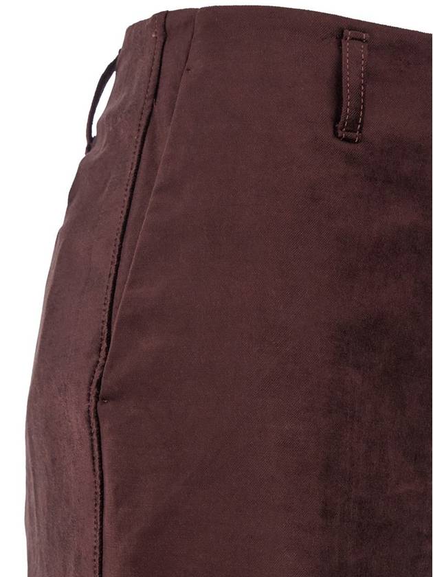 Brown Five-Pocket Pants In Cotton And Viscose Woman - FORTE FORTE - BALAAN 3