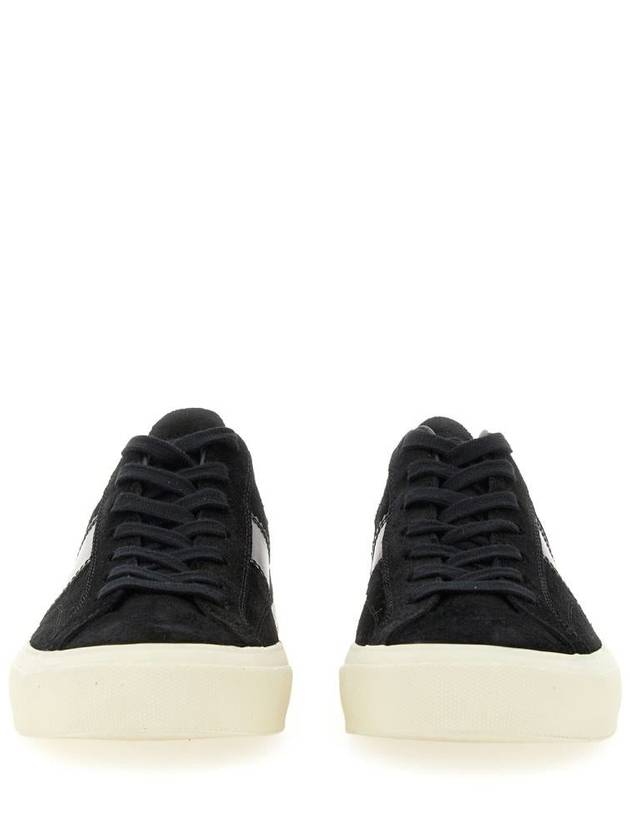 Suede Low Top Sneakers Black - TOM FORD - BALAAN 5