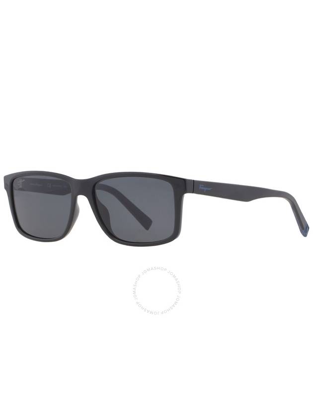 Salvatore Ferragamo Dark Grey Rectangular Men's Sunglasses SF938S 962 57 - SALVATORE FERRAGAMO - BALAAN 3