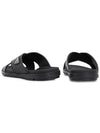 Crisscross Leather Slide Slippers Black - PRADA - BALAAN 7