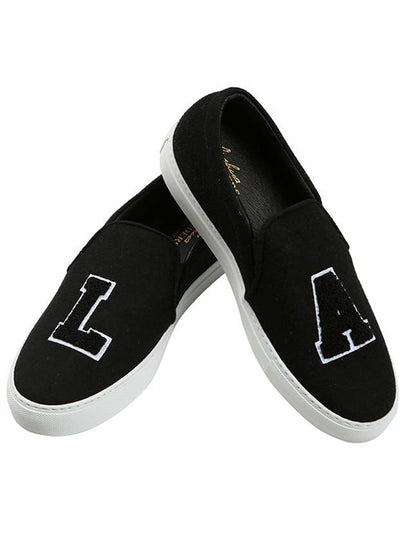 LA logo slip-ons black - JOSHUA SANDERS - BALAAN 2