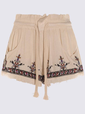 Isabel Marant Étoile Pantaloncini Beige - ISABEL MARANT ETOILE - BALAAN 1