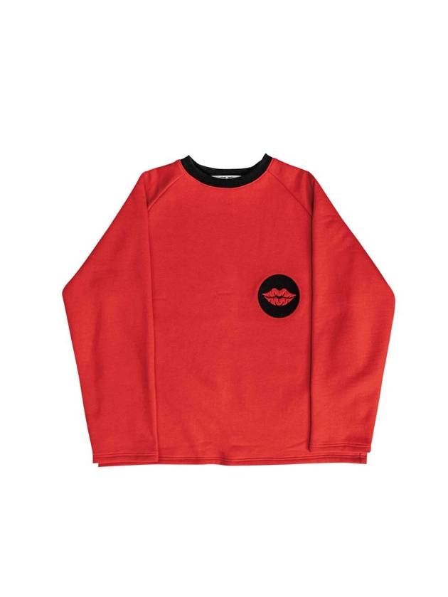 Lip Mark Sweatshirt White - PLA.Y_P - BALAAN 4