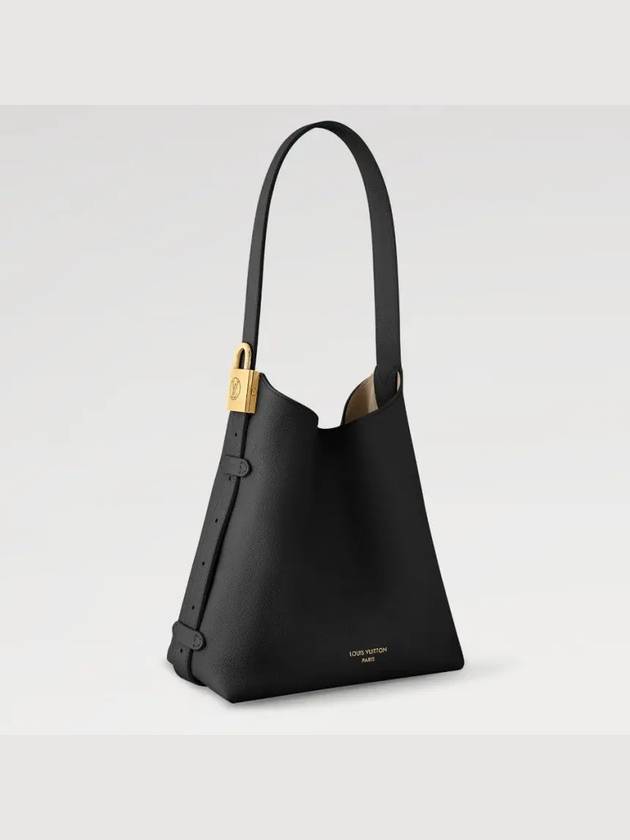 Low Key Hobo Calfskin Shoulder Bag Black - LOUIS VUITTON - BALAAN 5