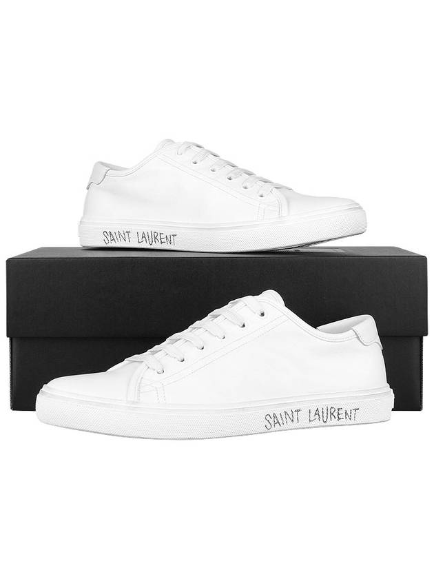 Men's Malibu Low Top Sneakers White - SAINT LAURENT - BALAAN 11