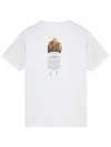 Archivio Cotton Short Sleeve T Shirt White - STONE ISLAND - BALAAN 4