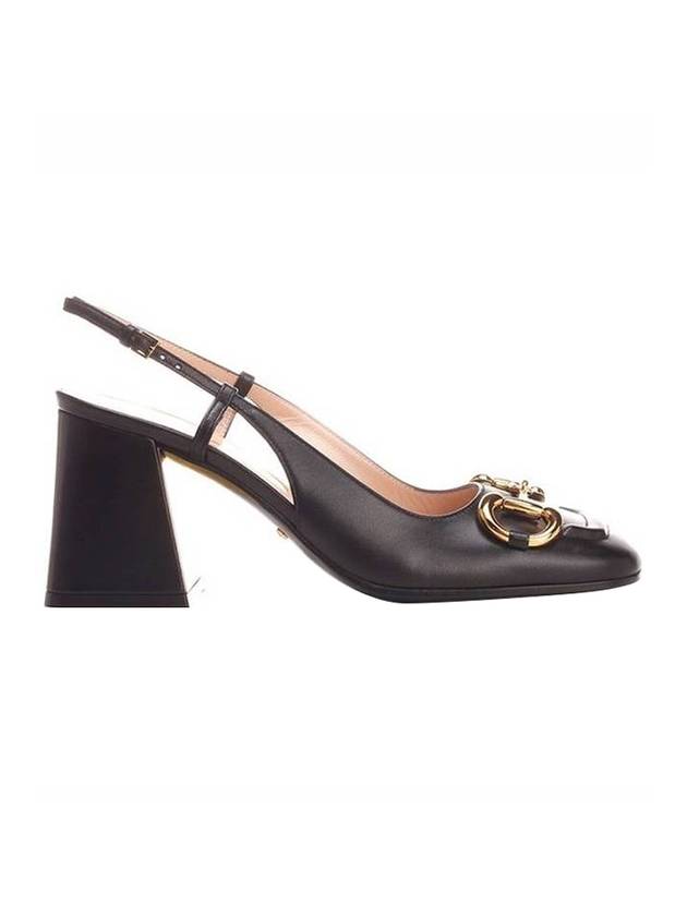 Women's Horsebit Slingback Heels Black - GUCCI - BALAAN 1