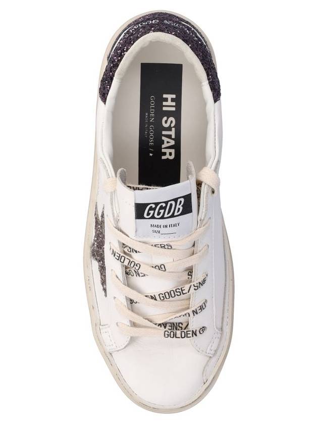 Hi Star Glitter Tab Low Top Sneakers White - GOLDEN GOOSE - BALAAN 5