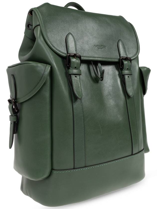 Coach Leather Backpack Hitch, Men's, Green - COACH - BALAAN 4