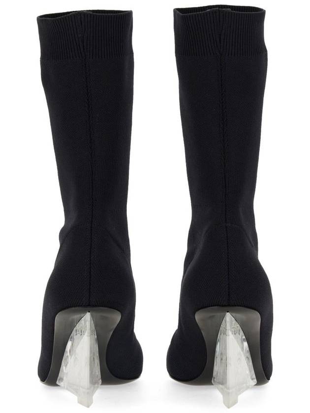 Shard Wedge Heel Long Boots Black - ALEXANDER MCQUEEN - BALAAN 5