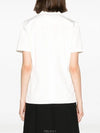 triangle logo cotton short sleeve shirt - PRADA - BALAAN 4