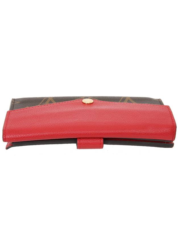 Monogram Palace Wallet 3 fold Red Medium - LOUIS VUITTON - BALAAN 6