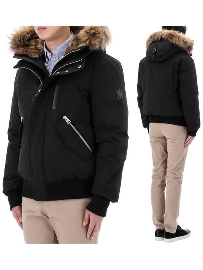 Dixon Nordic Tech Down Natural Fur Bomber Jacket Black - MACKAGE - BALAAN 2