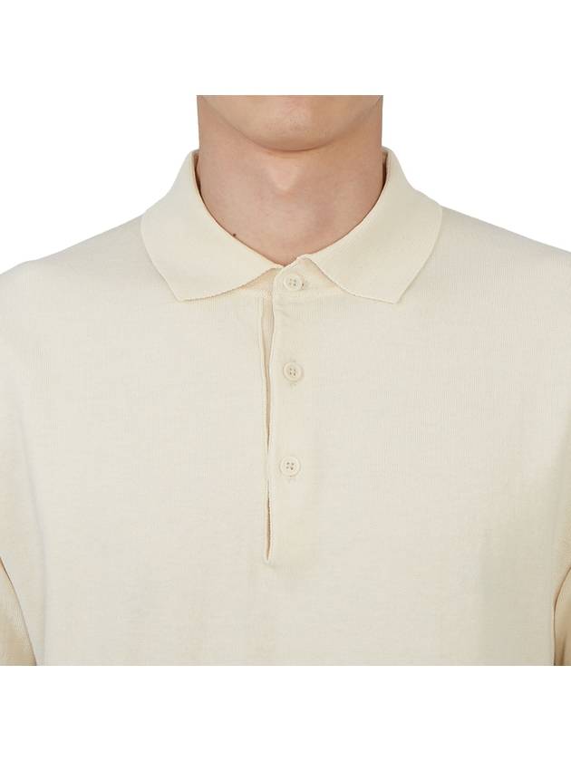 Men's Organic Cotton Polo Shirt Ivory - ANDERSEN-ANDERSEN - BALAAN 7