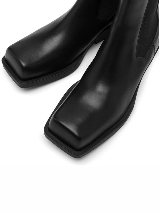 Square Toe Leather Chelsea Boots Black - MARNI - BALAAN 4