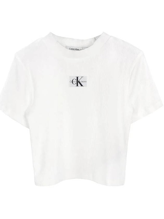 Jeans Logo Patch T Shirt J20J221595 - CALVIN KLEIN - BALAAN 2