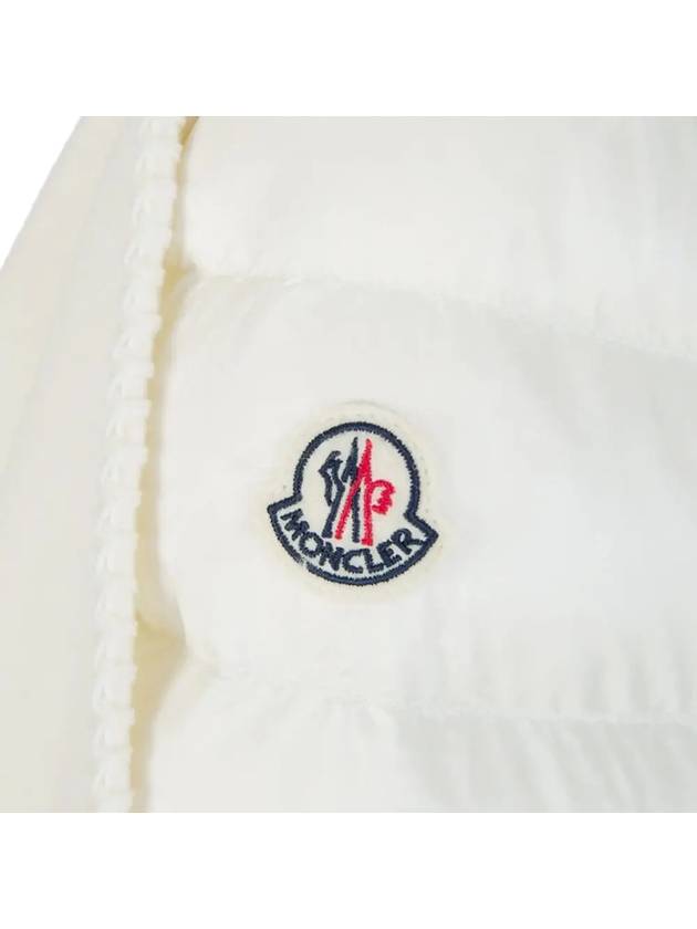 Wool Blend Padding Cape White - MONCLER - BALAAN 5