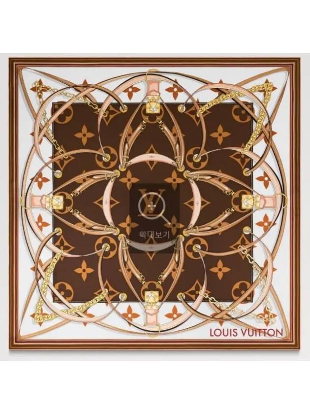 Ultimate Monogram Square 90 Scarf Brown - LOUIS VUITTON - BALAAN 2