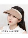 Bianca Visor Hat Nougat Natural Logo - HELEN KAMINSKI - BALAAN 2