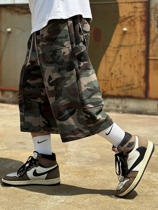 Cotton Carpenter Bermuda Pants Camo - CLACO - BALAAN 1