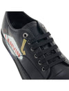 Men's Leather Low Top Sneakers Black - LANVIN - BALAAN 9