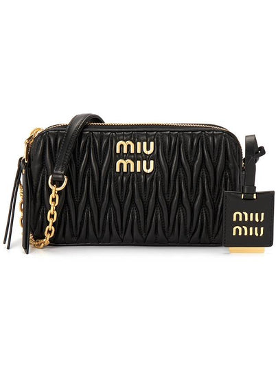 Matelasse Nappa Leather Mini Bag Black - MIU MIU - BALAAN 2