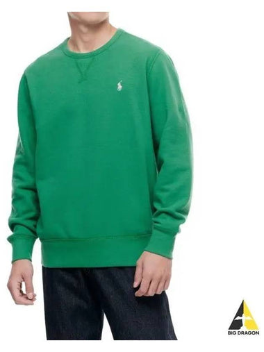 Fleece crewneck sweatshirt green - POLO RALPH LAUREN - BALAAN 1