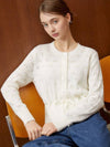 String punching cardigan_Ivory - ITER - BALAAN 2