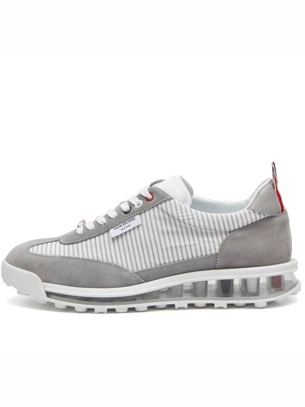 Tech Runner Panel Low Top Sneakers Grey - THOM BROWNE - BALAAN 2