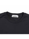 Logo Patch Short Sleeves T-Shirt Black - STONE ISLAND - BALAAN 4